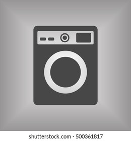 Washing machine icon,vector. Flat design.