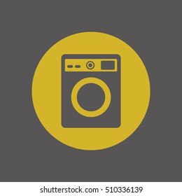 Washing machine icon,vector. Flat design.