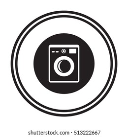 Washing machine icon,vector. Flat design.