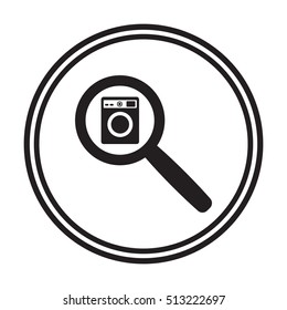 Washing machine icon,vector. Flat design.