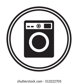 Washing machine icon,vector. Flat design.