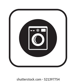 Washing machine icon,vector. Flat design.