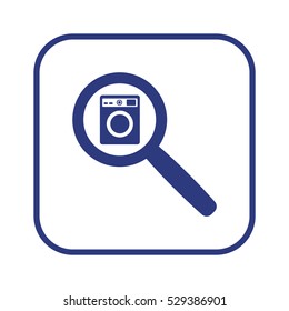 Washing machine icon,vector. Flat design.