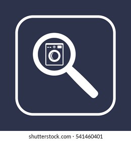 Washing machine icon,vector. Flat design.