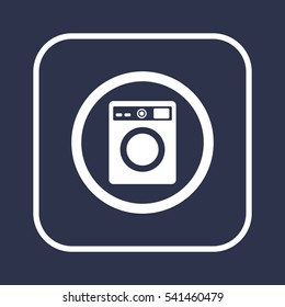 Washing machine icon,vector. Flat design.