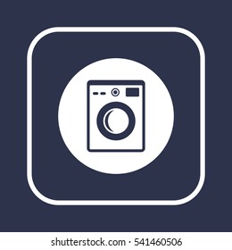 Washing machine icon,vector. Flat design.