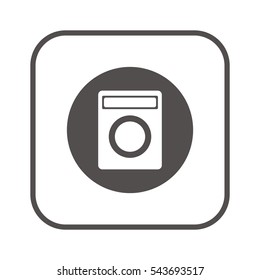 Washing machine icon,vector. Flat design.