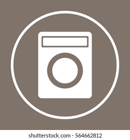 Washing machine icon,vector. Flat design.