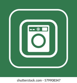 Washing machine icon,vector. Flat design.