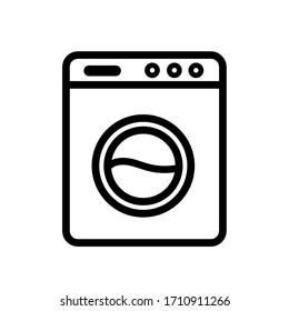 icono de la lavadora vectorial. Eps. 10.