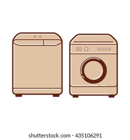 Washing machine illustration.