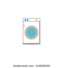 Ilustración de la máquina de lavado fondo blanco Vector libre