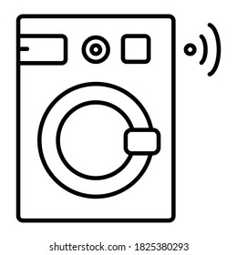 Washing machine, internet, wifi icon 