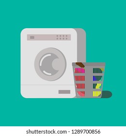 washing machine with Laundry basket