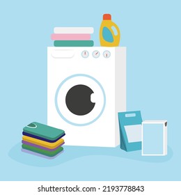 washing machine and laundry detergents