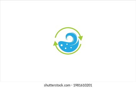 washing machine Laundry icon logo desingn template vector illustration
