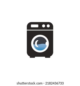 washing machine or laundry icon. vector illustration template design