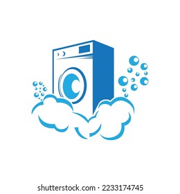 washing machine or laundry icon. vector illustration template design