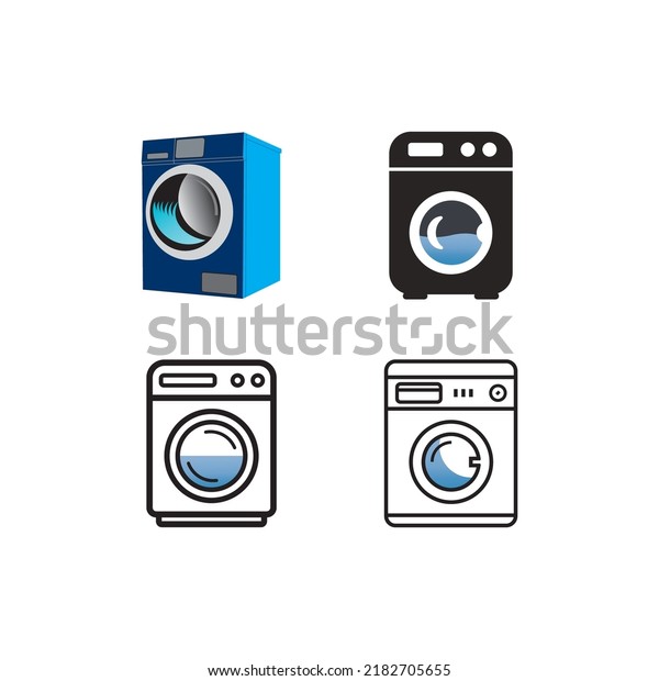washing machine or laundry icon. vector\
illustration template\
design