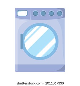 washing machine laundry isolated icon