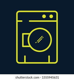 
washing machine laundry outline icon vector Design for web,apps, and 
advertisement.