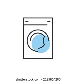 washing machine laundry vector icon