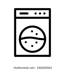 washing machine line icon