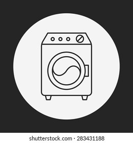 washing machine line icon