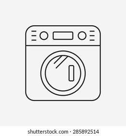 washing machine line icon