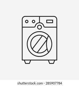 washing machine line icon