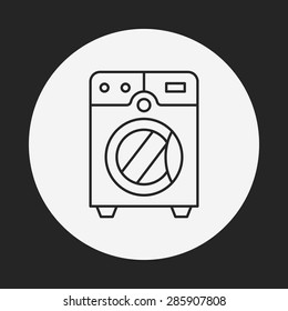 washing machine line icon