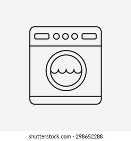 washing machine line icon