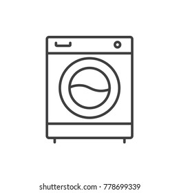 Washing machine line icon.