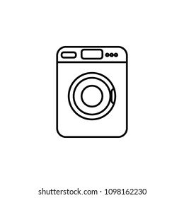 washing machine line icon. Element of household icon for mobile concept and web apps. Thin line washing machine icon can be used for web and mobile. Premium icon