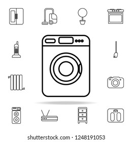 washing machine line icon. home things icons universal set for web and mobile