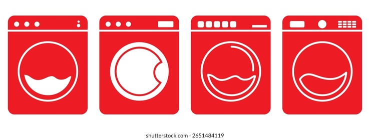 Washing machine line icon, plumbing service and household appliance, washer vector icon, vector graphics, editable stroke outline sign, eps 10.