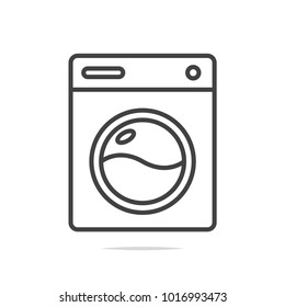 Washing machine line icon vector