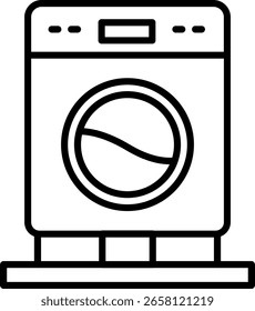 Línea de lavadora Vector Icon Design