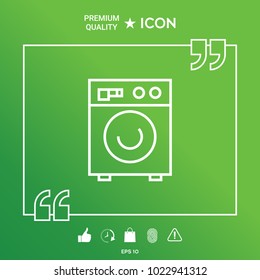 Washing machine linear icon