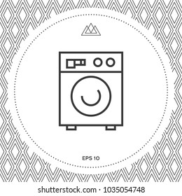 Washing machine linear icon
