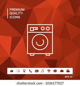 Washing machine linear icon