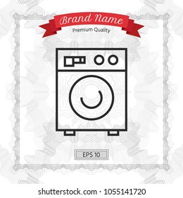 Washing machine linear icon