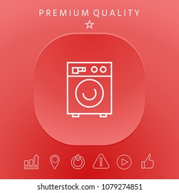 Washing machine linear icon