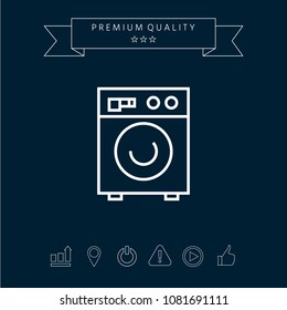 Washing machine linear icon