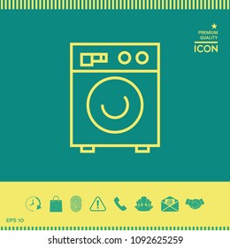 Washing machine linear icon