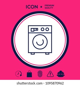 Washing machine linear icon