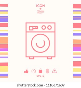 Washing machine linear icon