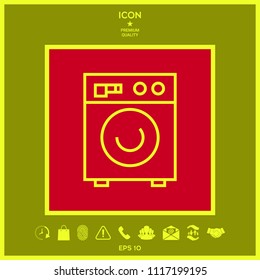 Washing machine linear icon