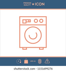 Washing machine linear icon