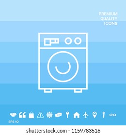 Washing machine linear icon